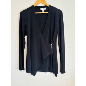 Joseph Ribkoff Size 10 Long Sleeve Asymmetrical Top